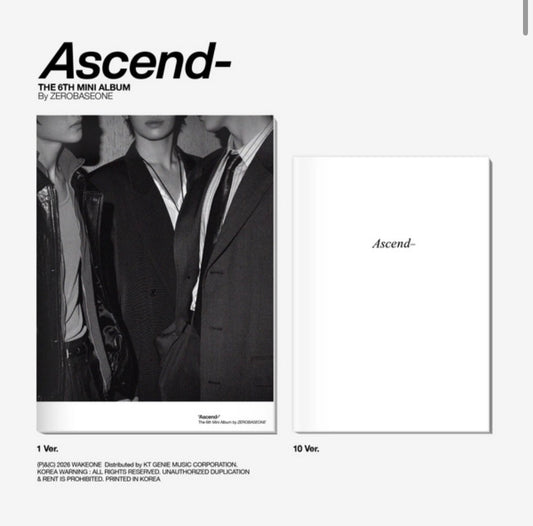 ZEROBASEONE - The 6th Mini Album [Ascend-] 11 Ver. (Random Ver.)