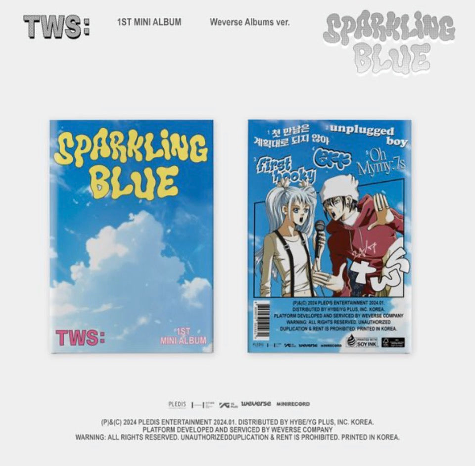 TWS - 1st Mini Album [Sparkling Blue] (Weverse Albums ver.)