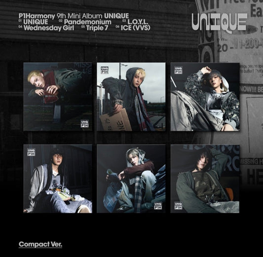 P1Harmony - 9th Mini Album [UNIQUE] (COMPACT Ver.)