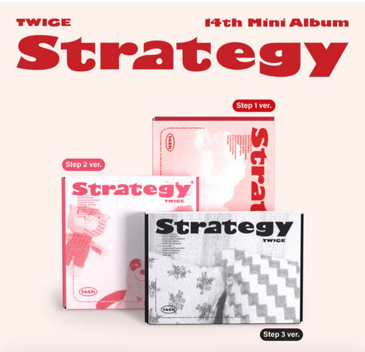 TWICE - 14th Mini Album [STRATEGY] (Step1 ver. / Step2 ver. / Step3 ver)
