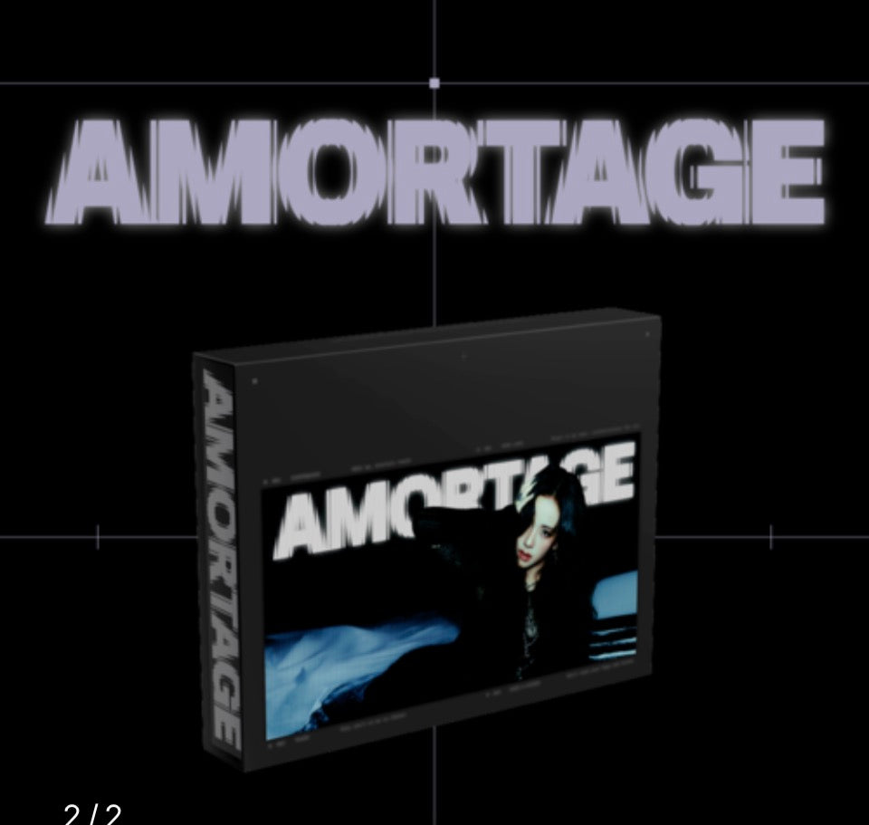 JISOO - Mini Album [AMORTAGE] EXCLUSIVE EDITION (PURPLE Ver. / BLACK Ver.)