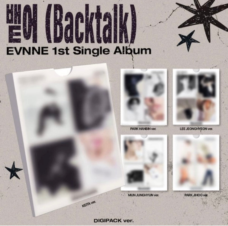 EVNNE - 1st Single Album [뱉어 (Backtalk)] (DIGIPACK Ver.) (Random Ver.)