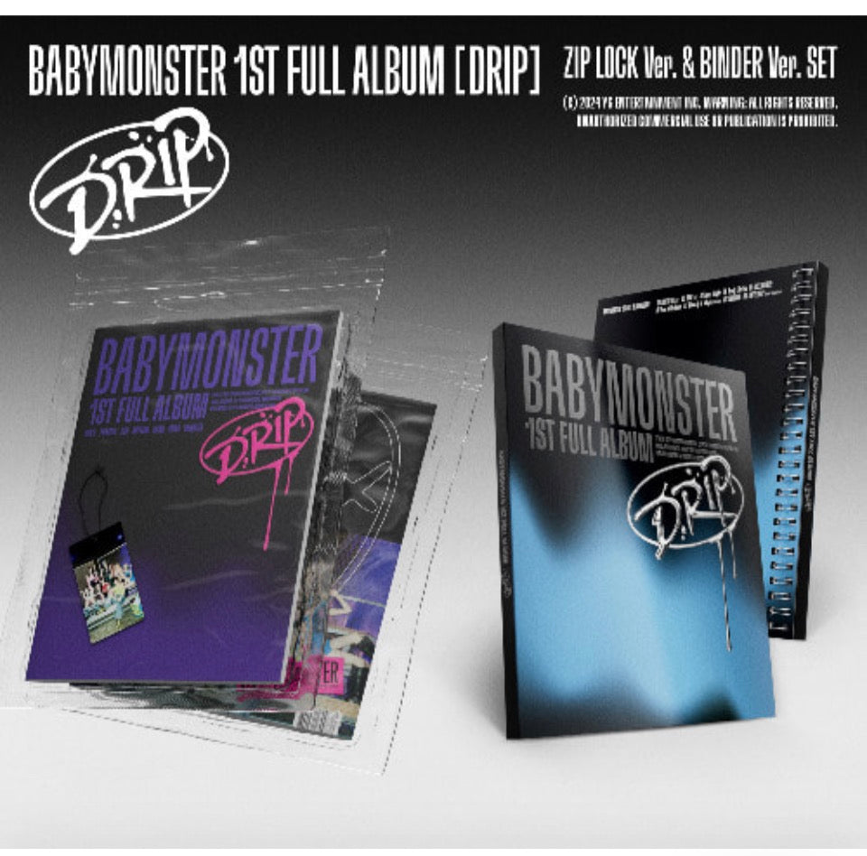 BABYMONSTER - 1st FULL ALBUM [DRIP] (ZIP LOCK Ver. / BINDER Ver.)