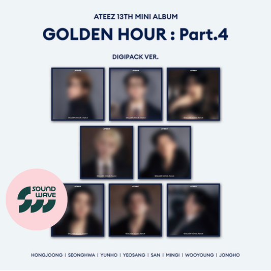 (POB) ATEEZ - 13th Mini Album [GOLDEN HOUR : Part.4] (DIGIPACK Ver.) PREORDINE