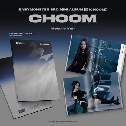 (GROUP VIDEO CALL) BABYMONSTER 3rd MINI ALBUM [춤 (CHOOM)] (Crimson / Metallic / Prism Ver.)“