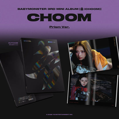 (GROUP VIDEO CALL) BABYMONSTER 3rd MINI ALBUM [춤 (CHOOM)] (Crimson / Metallic / Prism Ver.)“