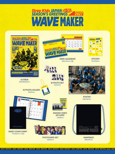 Stray Kids JAPAN SEASON’S GREETINGS 2027 [WAVE MAKER] - PREORDINE