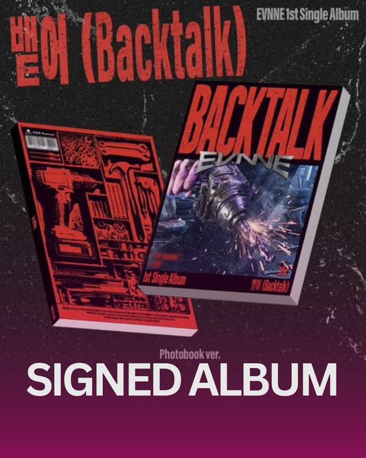 (SIGNED ALBUM EVENT - Pre-Order) EVNNE 1st Single Album [뱉어 (Backtalk)] (Photobook Ver.)